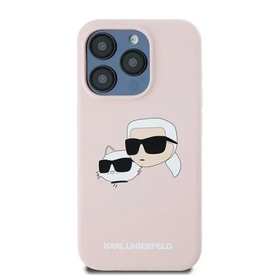 Husa pentru iPhone 15 Pro Max - Karl Lagerfeld Silicone MagSafe (KLHMP15XSKCHPPLP) - Pink Karl&Choupette Husa pentru iPhone 15 Pro Max - Karl Lagerfeld Silicone MagSafe (KLHMP15XSKCHPPLP) - Pink Karl&Choupette