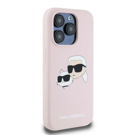 Husa pentru iPhone 15 Pro Max - Karl Lagerfeld Silicone MagSafe (KLHMP15XSKCHPPLP) - Pink Karl&Choupette Husa pentru iPhone 15 Pro Max - Karl Lagerfeld Silicone MagSafe (KLHMP15XSKCHPPLP) - Pink Karl&Choupette