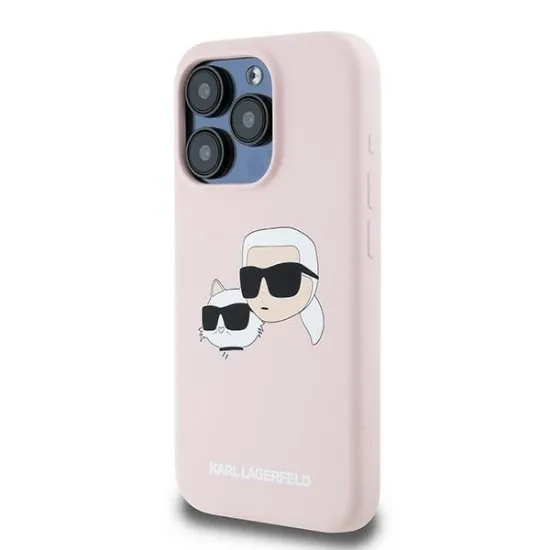 Husa pentru iPhone 15 Pro Max - Karl Lagerfeld Silicone MagSafe (KLHMP15XSKCHPPLP) - Pink Karl&Choupette Husa pentru iPhone 15 Pro Max - Karl Lagerfeld Silicone MagSafe (KLHMP15XSKCHPPLP) - Pink Karl&Choupette