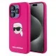 Husa pentru iPhone 15 Pro Max - Karl Lagerfeld Silicone MagSafe (KLHMP15XSKHPPLF) - Fuchsia Karl`s Head Husa pentru iPhone 15 Pro Max - Karl Lagerfeld Silicone MagSafe (KLHMP15XSKHPPLF) - Fuchsia Karl`s Head
