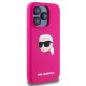 Husa pentru iPhone 15 Pro Max - Karl Lagerfeld Silicone MagSafe (KLHMP15XSKHPPLF) - Fuchsia Karl`s Head Husa pentru iPhone 15 Pro Max - Karl Lagerfeld Silicone MagSafe (KLHMP15XSKHPPLF) - Fuchsia Karl`s Head