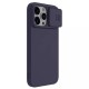 Husa pentru iPhone 15 Pro Max - Nillkin CamShield Silky MagSafe Silicone - Dark Night Purple