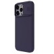 Husa pentru iPhone 15 Pro Max - Nillkin CamShield Silky MagSafe Silicone - Dark Night Purple