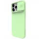 Husa pentru iPhone 15 Pro Max - Nillkin CamShield Silky MagSafe Silicone - Mint Green