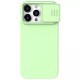 Husa pentru iPhone 15 Pro Max - Nillkin CamShield Silky MagSafe Silicone - Mint Green