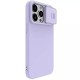 Husa pentru iPhone 15 Pro Max - Nillkin CamShield Silky MagSafe Silicone - Misty Purple