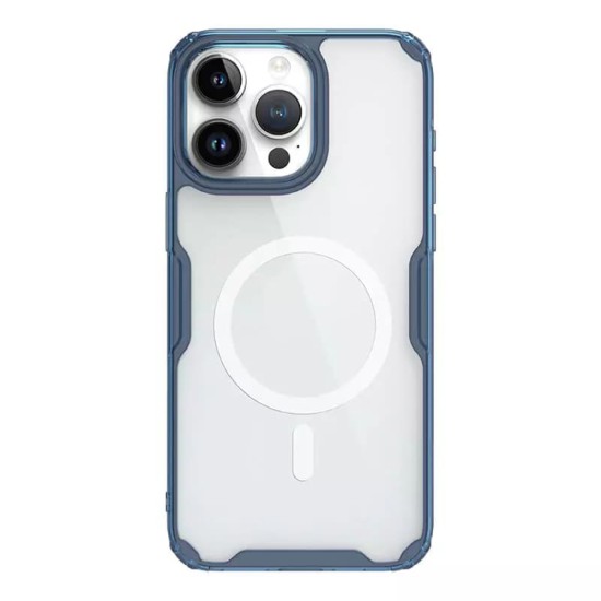 Husa pentru iPhone 15 Pro Max - Nillkin Nature TPU MagSafe Case - Blue