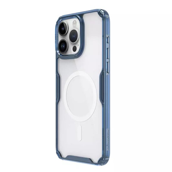 Husa pentru iPhone 15 Pro Max - Nillkin Nature TPU MagSafe Case - Blue