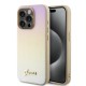 Husa pentru iPhone 15 Pro Max - Saffiano Iridescent Script (GUHCP15XPSAIRSD) - Gold Husa pentru iPhone 15 Pro Max - Saffiano Iridescent Script (GUHCP15XPSAIRSD) - Gold