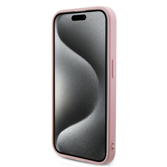 Husa pentru iPhone 15 Pro Max - Saffiano Iridescent Script (GUHCP15XPSAIRSP) - Pink Husa pentru iPhone 15 Pro Max - Saffiano Iridescent Script (GUHCP15XPSAIRSP) - Pink