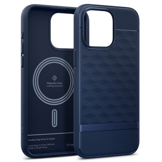 Husa pentru iPhone 15 Pro Max - Spigen Caseology Parallax MagSafe - Midnight Blue