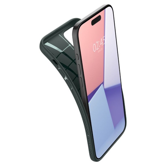 Husa pentru iPhone 15 Pro Max - Spigen Liquid Air - Abyss Green