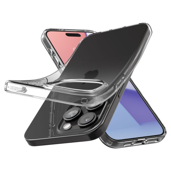 Husa pentru iPhone 15 Pro Max - Spigen Liquid Crystal - Clear