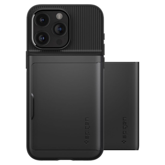 Husa pentru iPhone 15 Pro Max - Spigen Slim Armor CS - Black