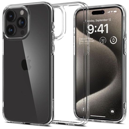 Husa pentru iPhone 15 Pro Max - Spigen Ultra Hybrid - Clear