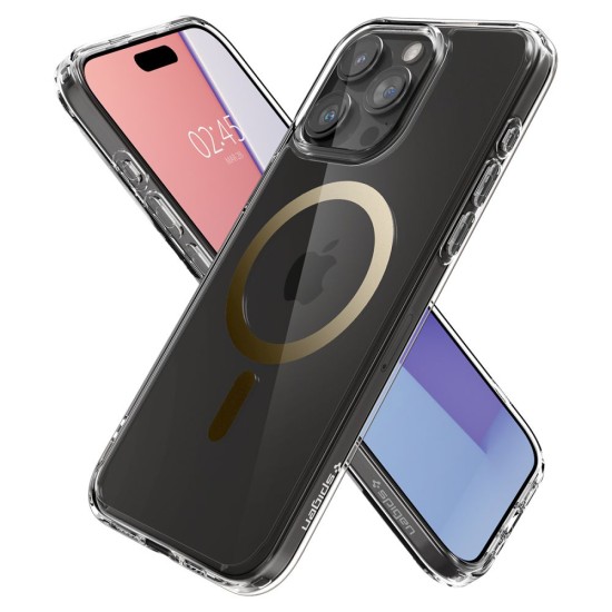 Husa pentru iPhone 15 Pro Max - Spigen Ultra Hybrid MagSafe - Gold Husa pentru iPhone 15 Pro Max - Spigen Ultra Hybrid MagSafe - Gold