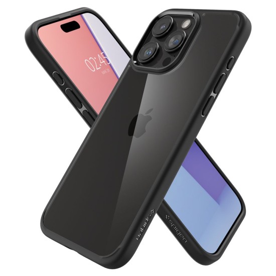 Husa pentru iPhone 15 Pro Max - Spigen Ultra Hybrid - Matte Black