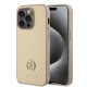 Husa pentru iPhone 15 Pro Max - Strass Metal Logo (GUHCP15XPS4DGPD) - Gold