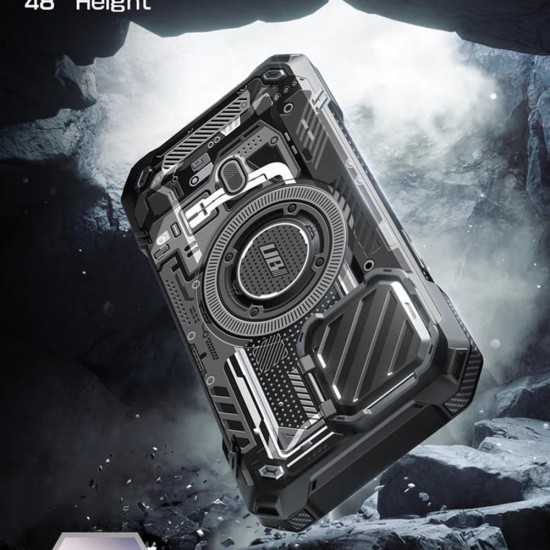Husa pentru iPhone 15 Pro Max - Supcase Unicorn Beetle XT MagSafe - Black Circuit Husa pentru iPhone 15 Pro Max - Supcase Unicorn Beetle XT MagSafe - Black Circuit