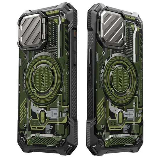 Husa pentru iPhone 15 Pro Max - Supcase Unicorn Beetle XT MagSafe - Green Circuit Husa pentru iPhone 15 Pro Max - Supcase Unicorn Beetle XT MagSafe - Green Circuit