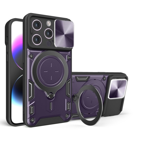 Husa pentru iPhone 15 Pro Max - Techsuit CamGuard Pro - Purple