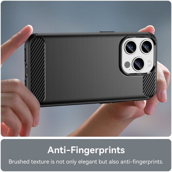 Husa pentru iPhone 15 Pro Max - Techsuit Carbon Silicone - Black Husa pentru iPhone 15 Pro Max - Techsuit Carbon Silicone - Black