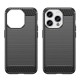 Husa pentru iPhone 15 Pro Max - Techsuit Carbon Silicone - Black Husa pentru iPhone 15 Pro Max - Techsuit Carbon Silicone - Black