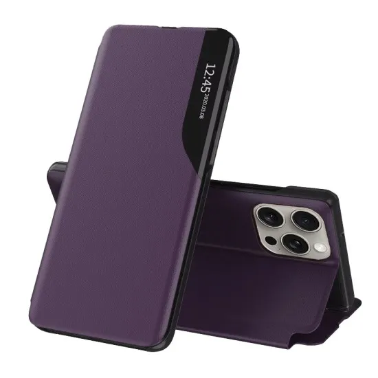 Husa pentru iPhone 15 Pro Max - Techsuit eFold Series - Purple Husa pentru iPhone 15 Pro Max - Techsuit eFold Series - Purple
