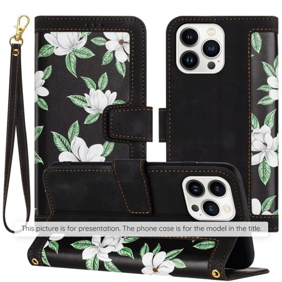 Husa pentru iPhone 15 Pro Max - Techsuit FlipCraft - Flowers of the Dawn Husa pentru iPhone 15 Pro Max - Techsuit FlipCraft - Flowers of the Dawn