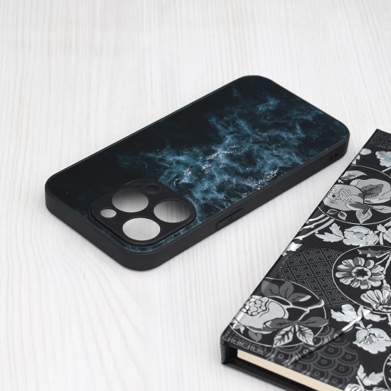 Husa pentru iPhone 15 Pro Max - Techsuit Glaze Series - Blue Nebula Husa pentru iPhone 15 Pro Max - Techsuit Glaze Series - Blue Nebula
