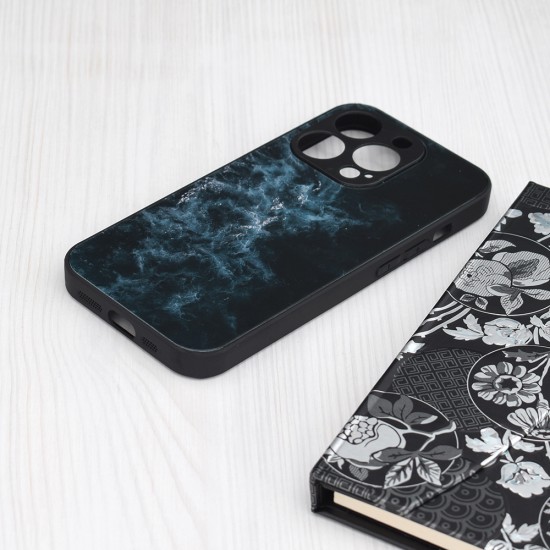 Husa pentru iPhone 15 Pro Max - Techsuit Glaze Series - Blue Nebula Husa pentru iPhone 15 Pro Max - Techsuit Glaze Series - Blue Nebula