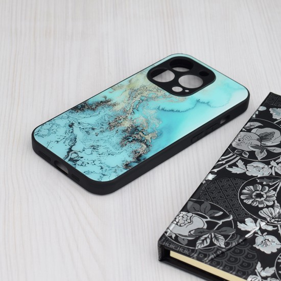 Husa pentru iPhone 15 Pro Max - Techsuit Glaze Series - Blue Ocean Husa pentru iPhone 15 Pro Max - Techsuit Glaze Series - Blue Ocean