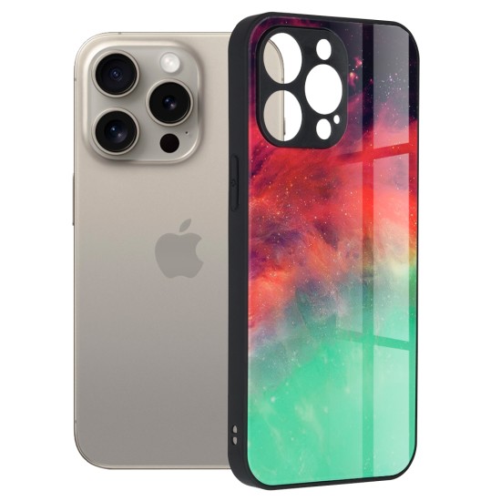 Husa pentru iPhone 15 Pro Max - Techsuit Glaze Series - Fiery Ocean Husa pentru iPhone 15 Pro Max - Techsuit Glaze Series - Fiery Ocean