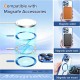 Husa pentru iPhone 15 Pro Max - Techsuit Luxury Crystal MagSafe - Deep Blue Husa pentru iPhone 15 Pro Max - Techsuit Luxury Crystal MagSafe - Deep Blue