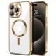 Husa pentru iPhone 15 Pro Max - Techsuit Luxury Crystal MagSafe - Gold Husa pentru iPhone 15 Pro Max - Techsuit Luxury Crystal MagSafe - Gold