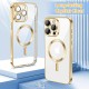 Husa pentru iPhone 15 Pro Max - Techsuit Luxury Crystal MagSafe - Gold Husa pentru iPhone 15 Pro Max - Techsuit Luxury Crystal MagSafe - Gold