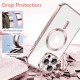 Husa pentru iPhone 15 Pro Max - Techsuit Luxury Crystal MagSafe - Pink Husa pentru iPhone 15 Pro Max - Techsuit Luxury Crystal MagSafe - Pink