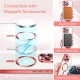 Husa pentru iPhone 15 Pro Max - Techsuit Luxury Crystal MagSafe - Red Husa pentru iPhone 15 Pro Max - Techsuit Luxury Crystal MagSafe - Red