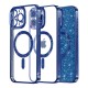 Husa pentru iPhone 15 Pro Max - Techsuit Luxury Glitter MagSafe - Deep Blue Husa pentru iPhone 15 Pro Max - Techsuit Luxury Glitter MagSafe - Deep Blue