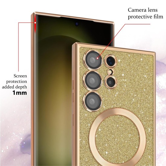 Husa pentru iPhone 15 Pro Max - Techsuit Luxury Glitter MagSafe - Deep Green Husa pentru iPhone 15 Pro Max - Techsuit Luxury Glitter MagSafe - Deep Green