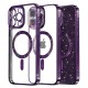 Husa pentru iPhone 15 Pro Max - Techsuit Luxury Glitter MagSafe - Deep Purple Husa pentru iPhone 15 Pro Max - Techsuit Luxury Glitter MagSafe - Deep Purple
