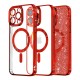 Husa pentru iPhone 15 Pro Max - Techsuit Luxury Glitter MagSafe - Red Husa pentru iPhone 15 Pro Max - Techsuit Luxury Glitter MagSafe - Red