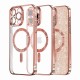 Husa pentru iPhone 15 Pro Max - Techsuit Luxury Glitter MagSafe - Rose Gold Husa pentru iPhone 15 Pro Max - Techsuit Luxury Glitter MagSafe - Rose Gold