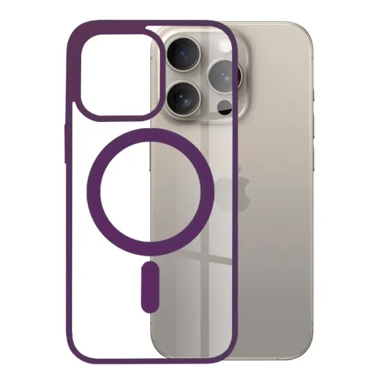 Husa pentru iPhone 15 Pro Max - Techsuit MagSafe Pro - Purple Husa pentru iPhone 15 Pro Max - Techsuit MagSafe Pro - Purple