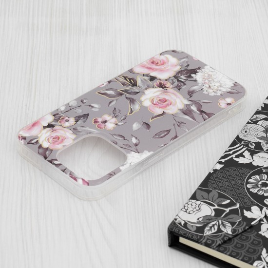 Husa pentru iPhone 15 Pro Max - Techsuit Marble Series - Bloom of Ruth Gray