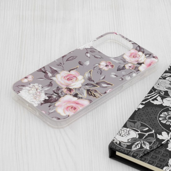 Husa pentru iPhone 15 Pro Max - Techsuit Marble Series - Bloom of Ruth Gray