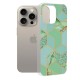 Husa pentru iPhone 15 Pro Max - Techsuit Marble Series - Green Hex