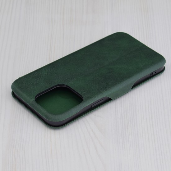 Husa pentru iPhone 15 Pro Max Techsuit Safe Wallet Plus, Green Husa pentru iPhone 15 Pro Max Techsuit Safe Wallet Plus, Green