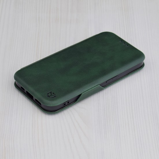 Husa pentru iPhone 15 Pro Max Techsuit Safe Wallet Plus, Green Husa pentru iPhone 15 Pro Max Techsuit Safe Wallet Plus, Green