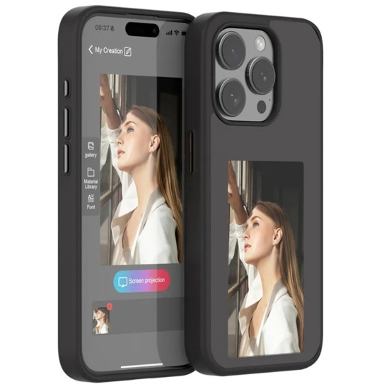 Husa pentru iPhone 15 Pro Max - Techsuit SmartScreen NFC - Black